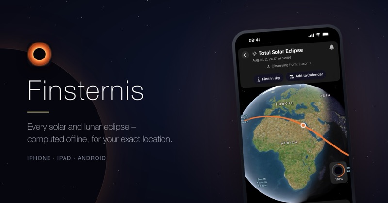Total solar eclipse 2027 on iPhone